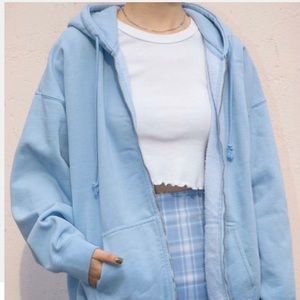 Rare light blue christy hoodie